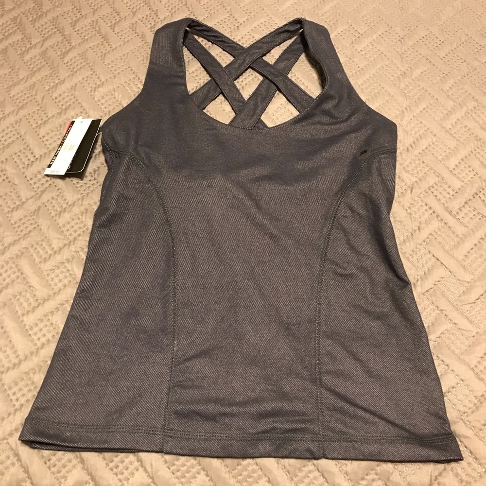Inmotion by New York Women’s Activewear Tank Top  XS  Built In Bra